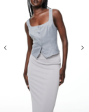 Ribbed pencil skirt