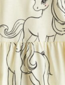 Patterned cotton yellow dress